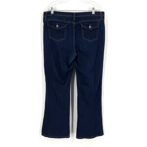 Vera Wang Bootcut Jeans Dark Blue Women's Size 14